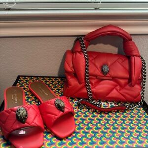 Red KG Purse and Sandals